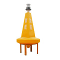 LLDPE plastic Yellow River buoys for sale as warning sign